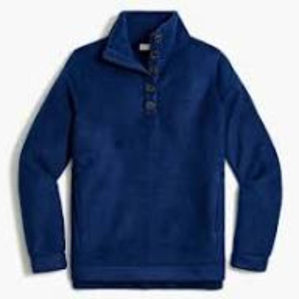 J. Crew Factory Sherpa Button-Front Tunic In Anti… - image 1